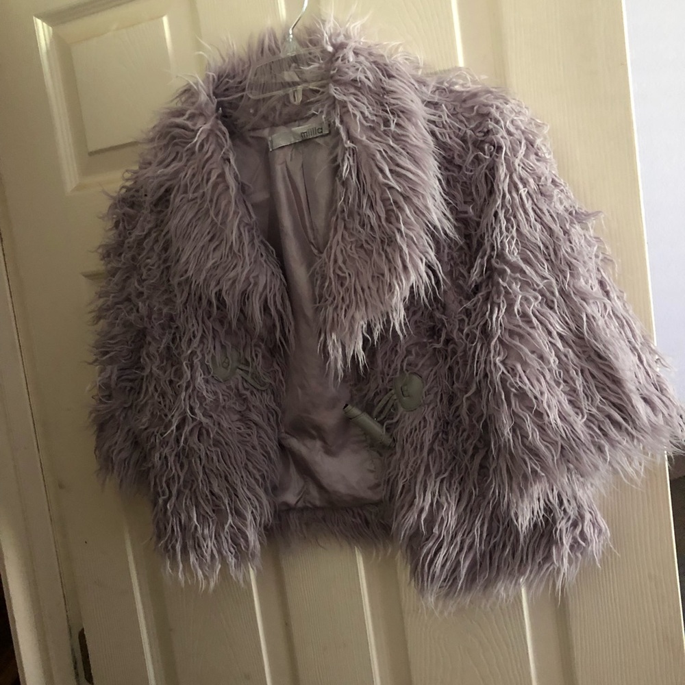 Grayish purple outerwear jacket